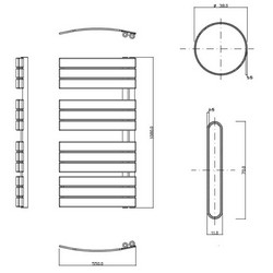 Hudson Reed Elgin Chrome Designer Towel Radiator | HL336